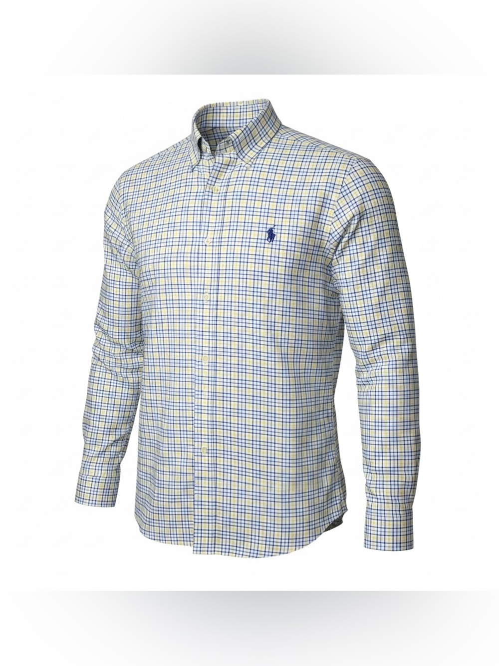 Ralph Lauren Yellow & Blue Checked Dress Shirt